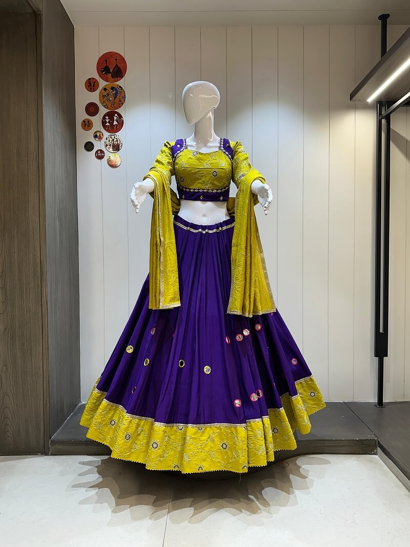 Mirror Handwork Lehenga